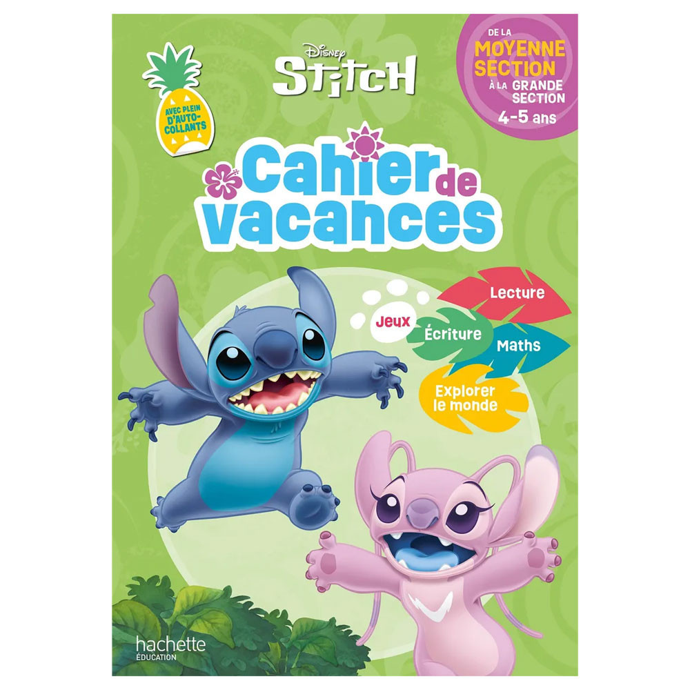 Disney - Stitch - De la Moyenne Section à la Grande Section - Cahier de vacances 2026