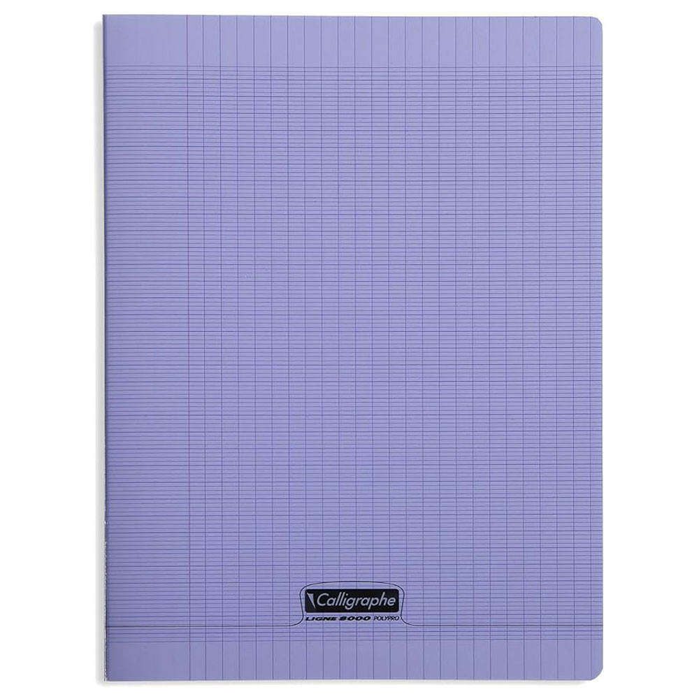 Calligraphe 8000 - Cahier polypro A4 (21x29,7cm) - 192 pages - grands carreaux (Seyes) - Violet