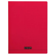 Calligraphe 8000 - Cahier polypro A4 (21x29,7cm) - 192 pages - grands carreaux (Seyes) -Rouge