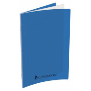 Conquérant Sept - Cahier polypro 24 x 32 cm - 192 pages - grands carreaux (Seyes) - Bleu