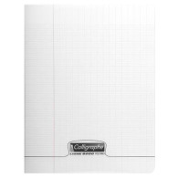 Cahier polypro - 24 x 32 cm - Calligraphe - 96 pages grand carreaux - Transparent
