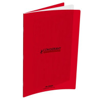 Conquérant Classique - Cahier polypro 24 x 32 cm - 96 pages - grands carreaux (Seyes) - Rouge