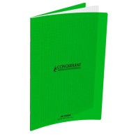 Conquérant Classique - Cahier polypro 24 x 32 cm - 96 pages - grands carreaux (Seyes) - Vert