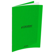Conquérant Classique - Cahier polypro 24 x 32 cm - 96 pages - grands carreaux (Seyes) - Vert