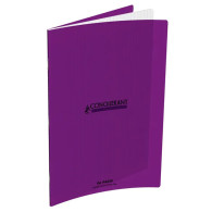 Conquérant Classique - Cahier polypro 24 x 32 cm - 96 pages - grands carreaux (Seyes) - Violet