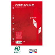 Copies Double CALLIGRAPHE - Perforées Seyès - 200 Pages - A4 70G S/Film