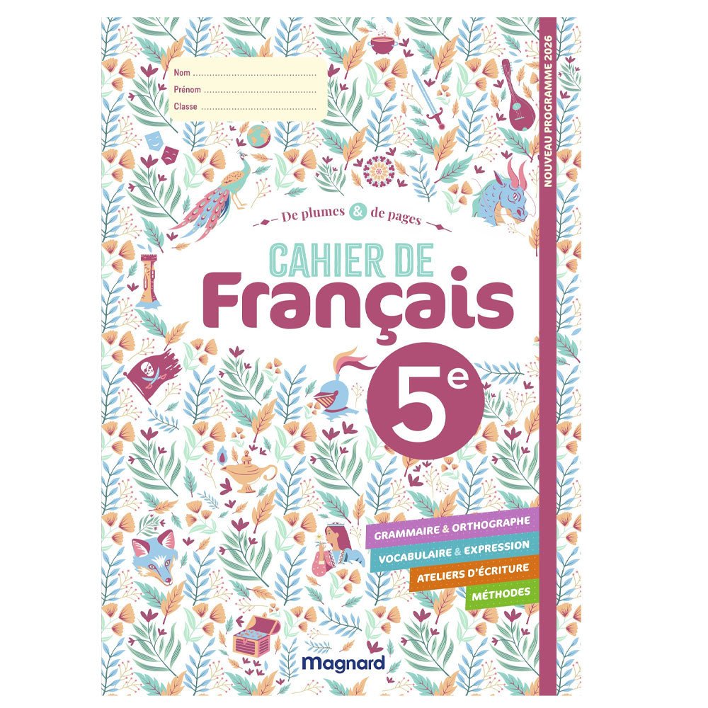 De plumes et de pages 5e (2026) - Cahier de Français