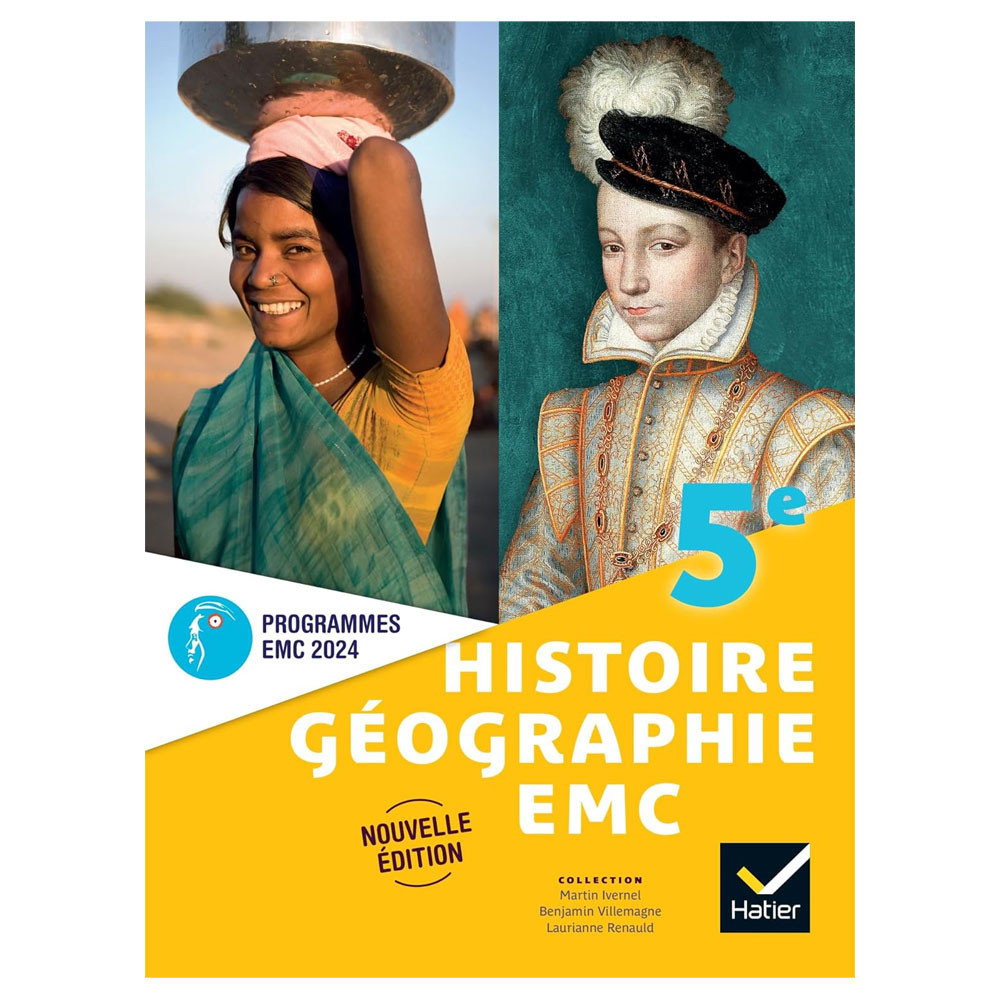 Histoire-Géographie-EMC 5e  - Livre élève - Ed2024