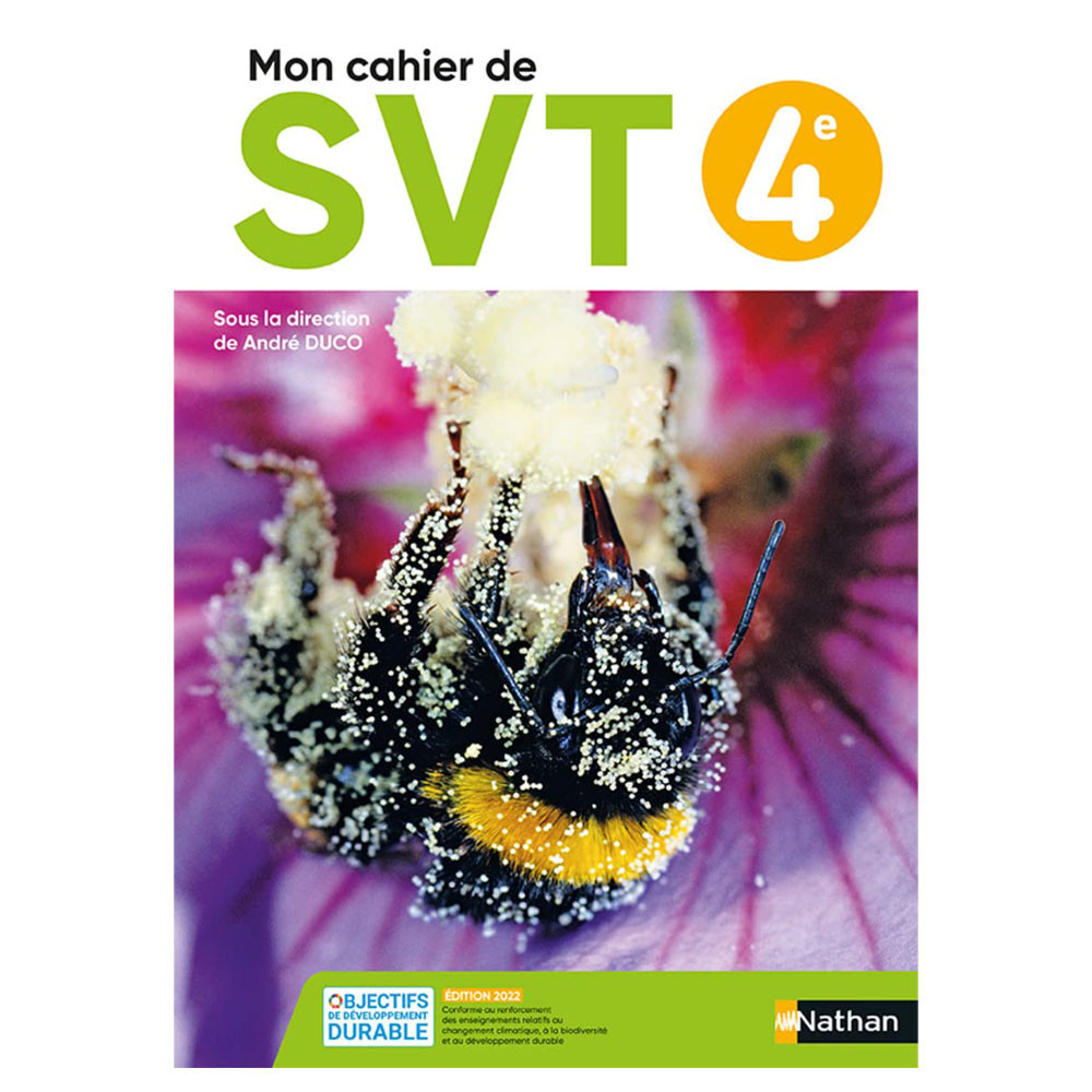 Cahier de SVT 4e - Ed2022