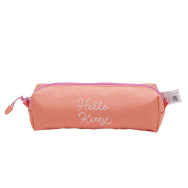 Trousse scolaire ronde Hello Kitty - Rose saumon - HK802-3143