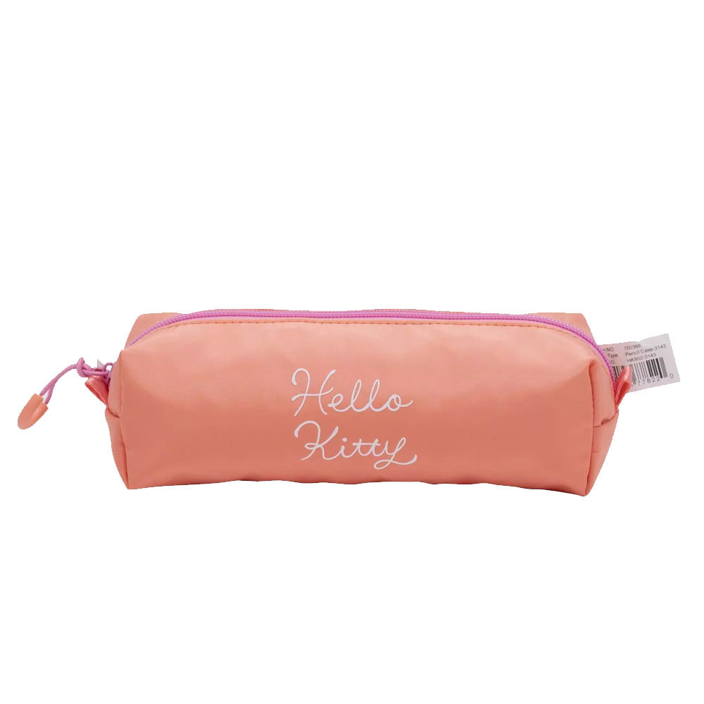Trousse scolaire ronde Hello Kitty - Rose saumon - HK802-3143