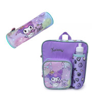Pack Maternelle Kuromi - Sweet & Magic Pastel - 2 Pièces -Sac à dos de repas Isotherme & Trousse - KUR01
