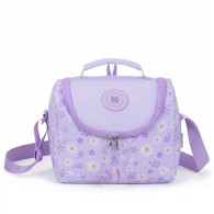 Sac à Goûter Isotherme - Motif floral violet pastel- P25G7-3140