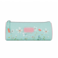 Trousse scolaire - Vert menthe et rose poudré Pastel Floral - P25G3-623