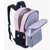 Sac à dos scolaire  - tricolore pastel - P25S5-3112A