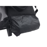 design outdoor et urbain allie des nuances de vert olive, noir et gris