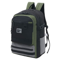 Sac à Dos scolaire -Design Urbain - Vert olive - P25B1-3145