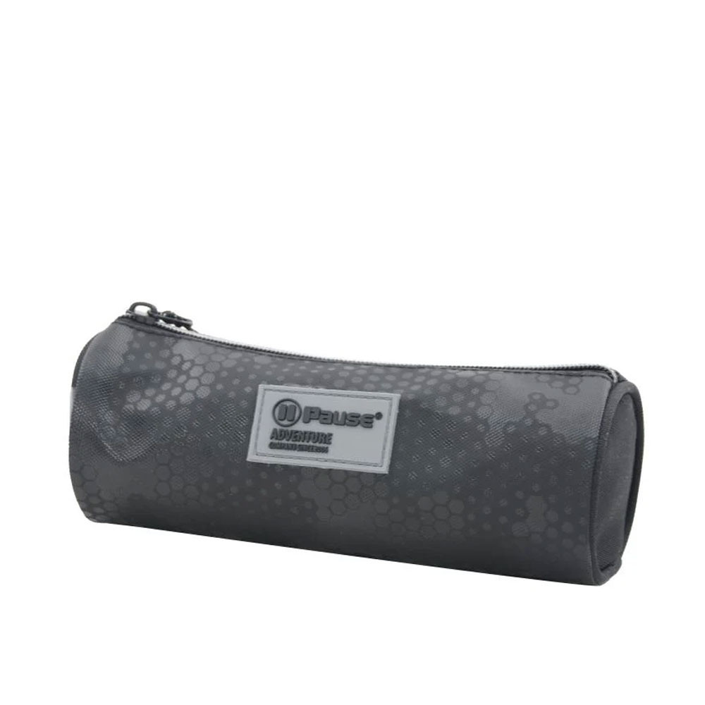 Trousse scolaire ronde - Design moderne -Noir - P25B2-623