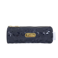 Trousse scolaire ronde - Noir vernis Fantaisie - P25G23-623
