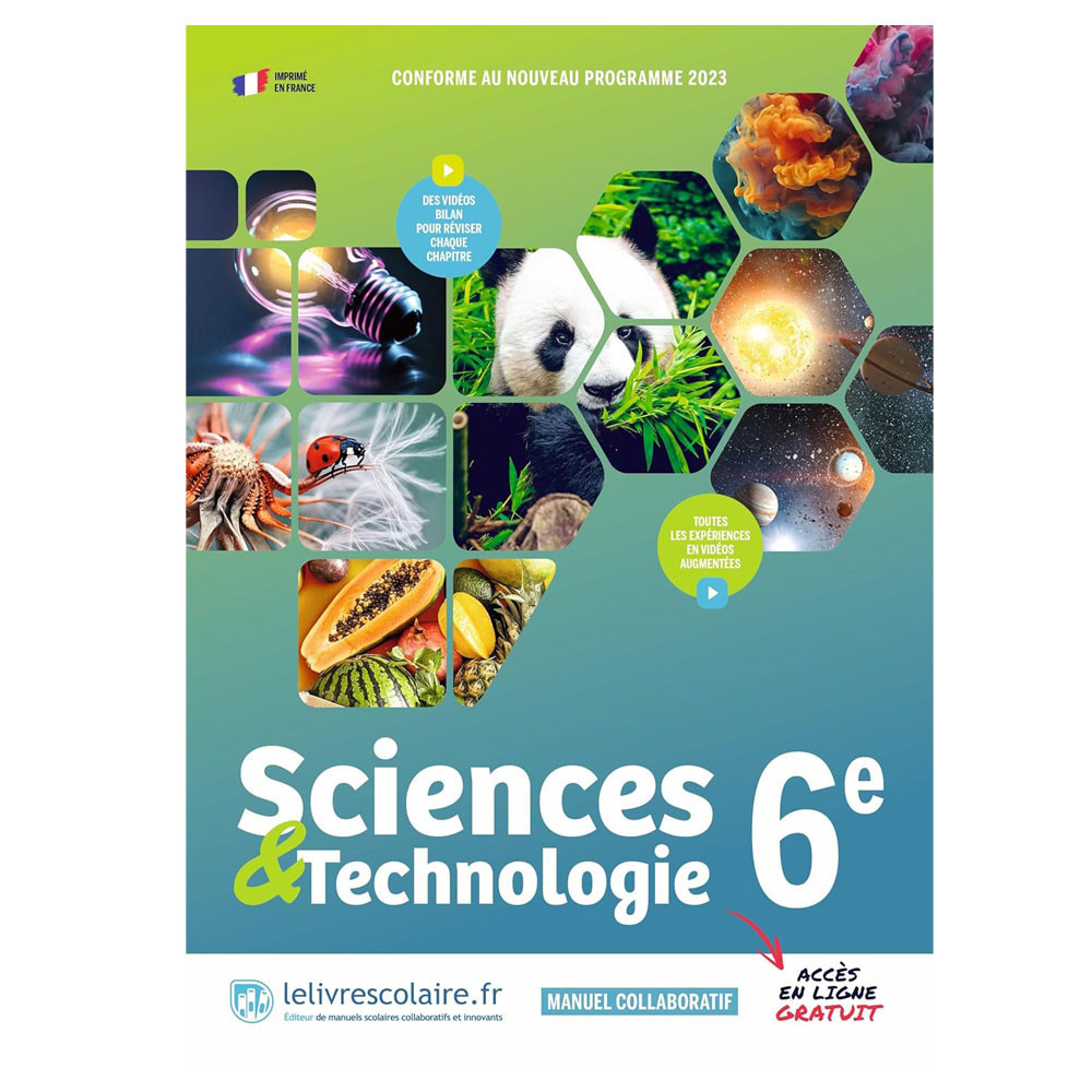 Sciences et Technologie 6e -ED-2024- Manuel d'élève