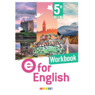 E for english : Anglais - 5e - Workbook
