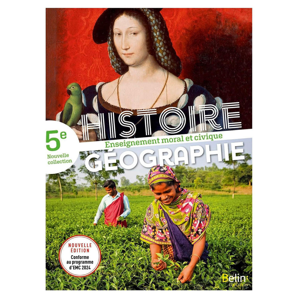 Manuel Histoire Géographie EMC 5e (édition 2024)