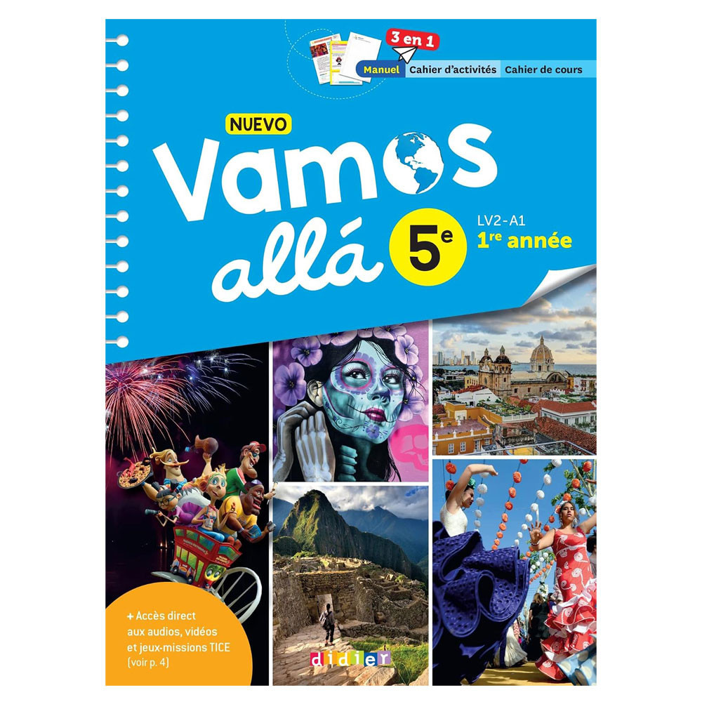 NUEVO Vamos allá Espagnol 5e - Ed 2022 - Manuel- Cahier élève