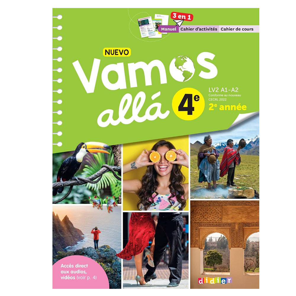 NUEVO Vamos allá Espagnol 4e - Ed 2023 - Manuel- Cahier élève
