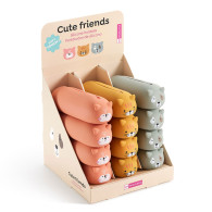 Trousse en silicone - Miquelrius -Chaton - Jaune