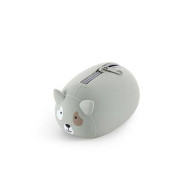 Porte monnaie en silicone animales - Chien -Grise