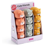 Porte monnaie en silicone animales - Renard -Rose