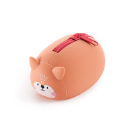 Porte monnaie en silicone animales - Renard -Rose