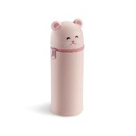 Trousse en silicone animaux -Souris- Rose
