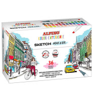 Alpino Color Experience- Etui de 36 marqueurs de couleur à croquis