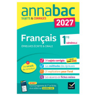 Annales du bac 2027 - Annabac Français 1re générale
