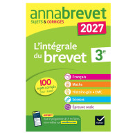 Annales du brevet 2027 - Annabrevet L'intégrale du Brevet 3e (tout-en-un)