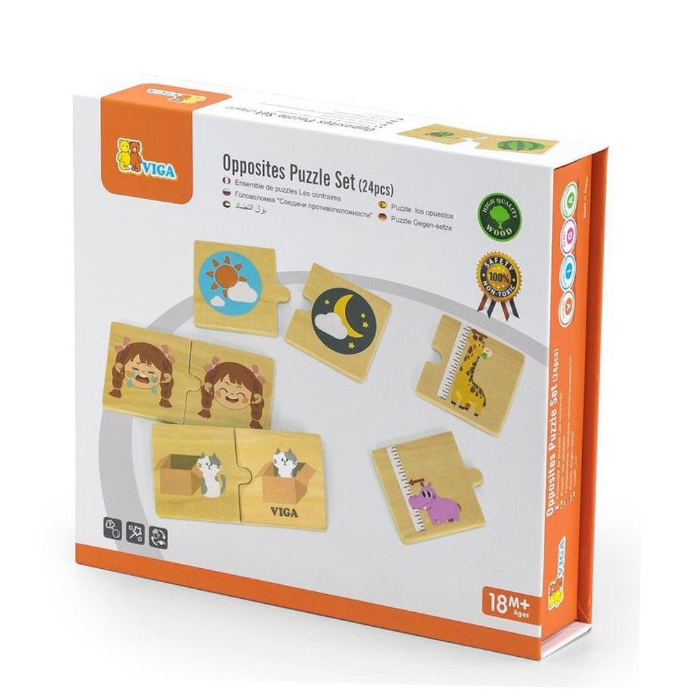 Puzzle des contraires - 24 pièces