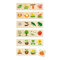 Puzzles Cycle de vie animaux et plantes - 6 Puzzles en bois de 4 pièces