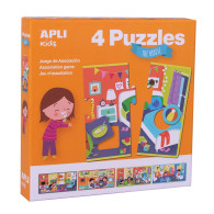 Boîte de 4 puzzles - La maison