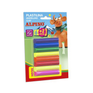 Pâte à modeler Alpino- Blister 6+2 sticks 12 grs.