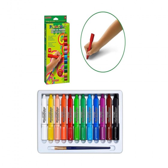 Bâton de 12 crayons de cire