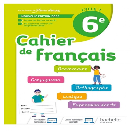 Cahier de Français cycle...