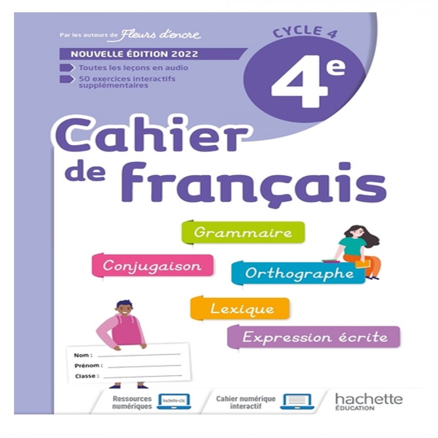 Cahier De Français 5e Cycle 4 Cahier de Français cycle 4/4e - cahier d'activités