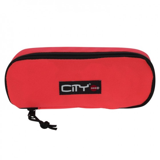 Trousse CITY Philit à éclair ovale - Orange fluo