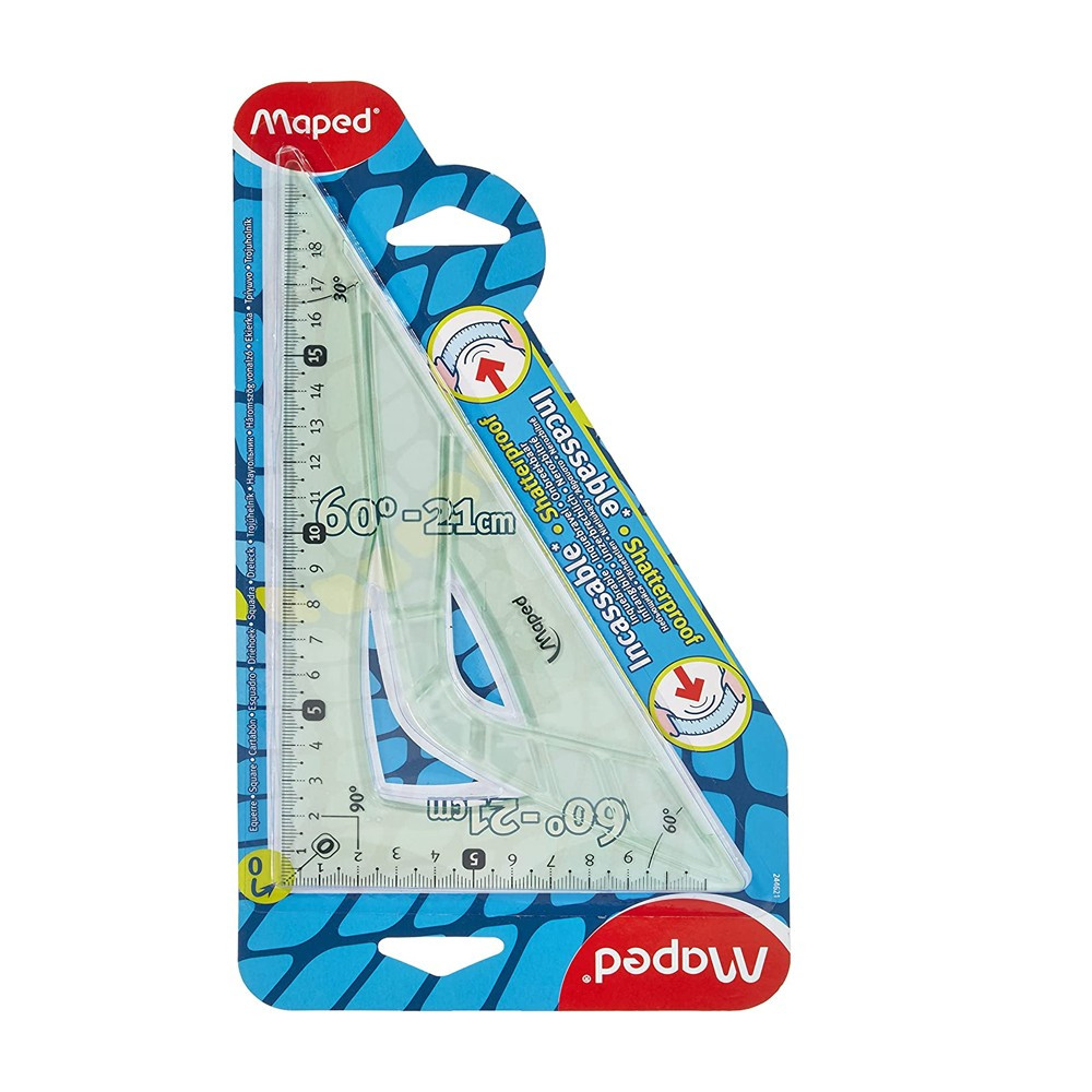 Equerre 60° grand côté 21 cm Flex incassable