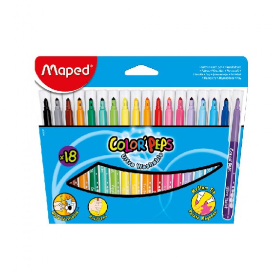6 pcs Crayons Carioca Tita maxi triangulaire couleurs assorties