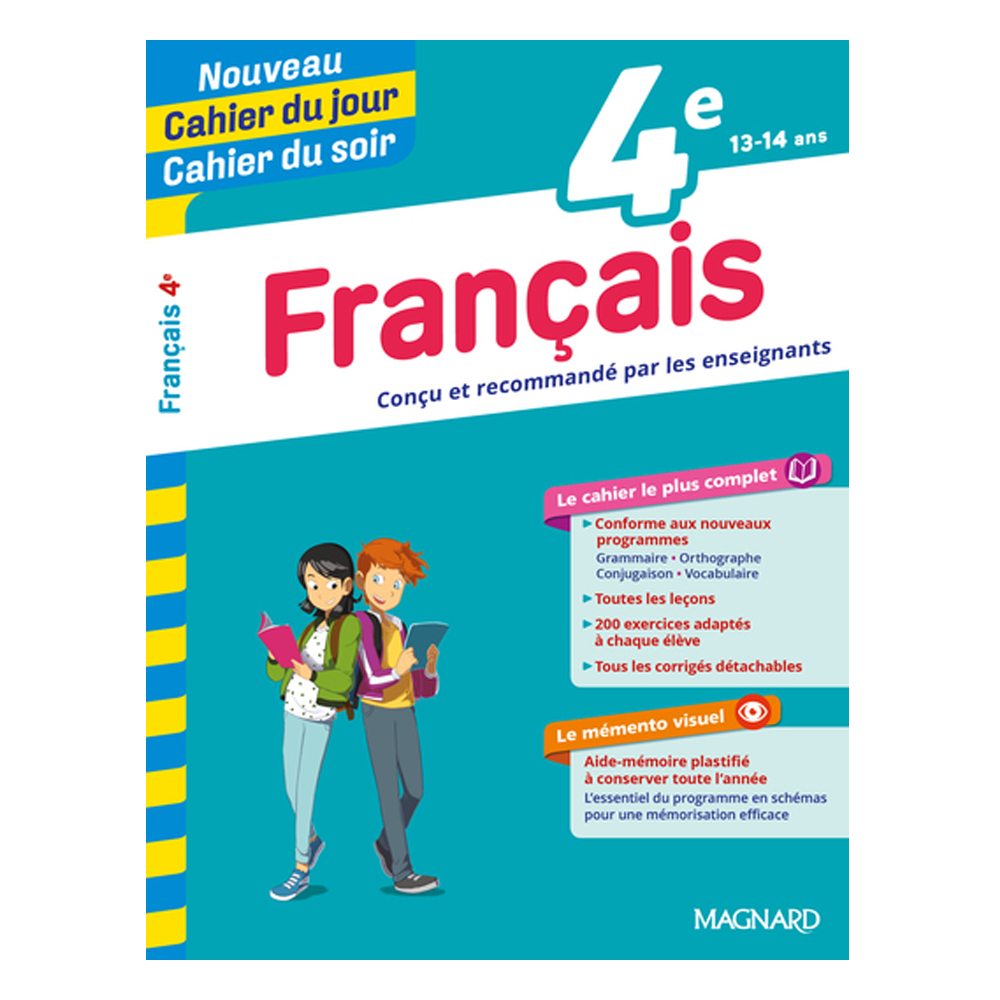 Cahier du jour cahier du soir 4 éme français