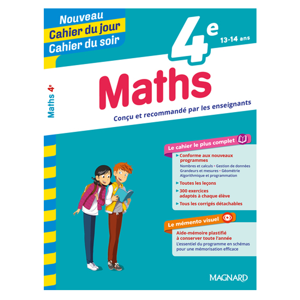 Cahier du jour cahier du soir 4 éme maths