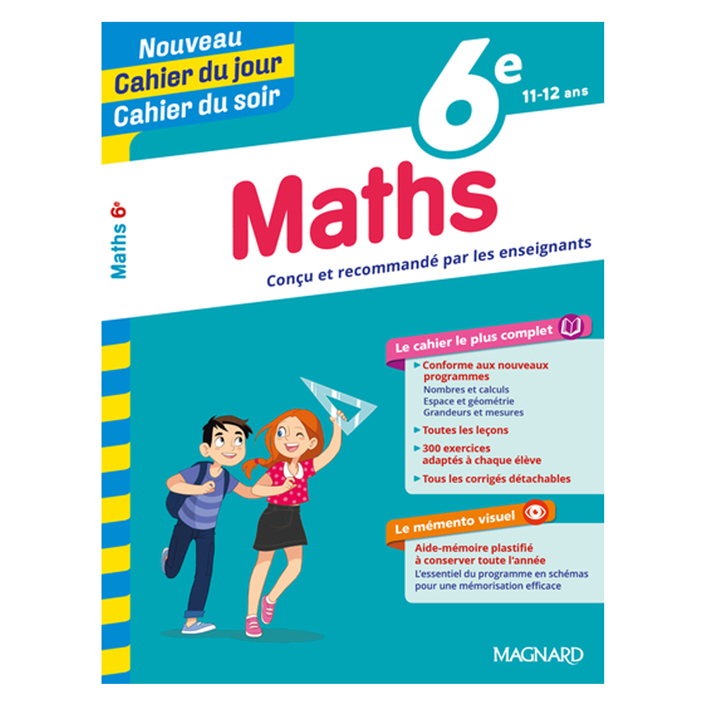 Cahier du jour cahier du soir 6 éme maths