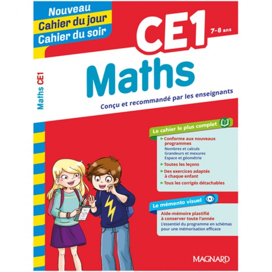 Maths CE1 - Cahier du jour Cahier du soir